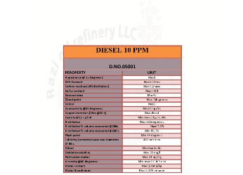 Gasoil 10 -10000ppm sulphur