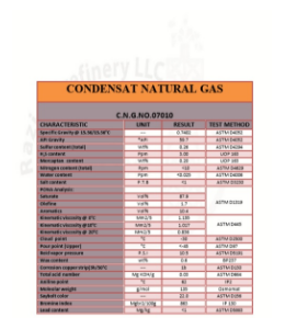 CONDENSAT NATURAL GAS  :NO:07010